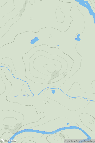 Thumbnail image for Park Wood Hill [South-West Wales] showing contour plot for surrounding peak